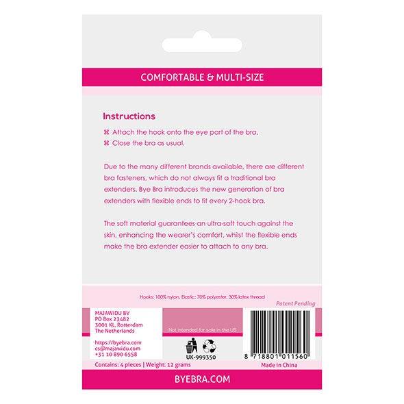 BYE-BRA - EXTENSOR DE CONTORNO FLEXÍVEL 2 GANCHOS 3 UDS