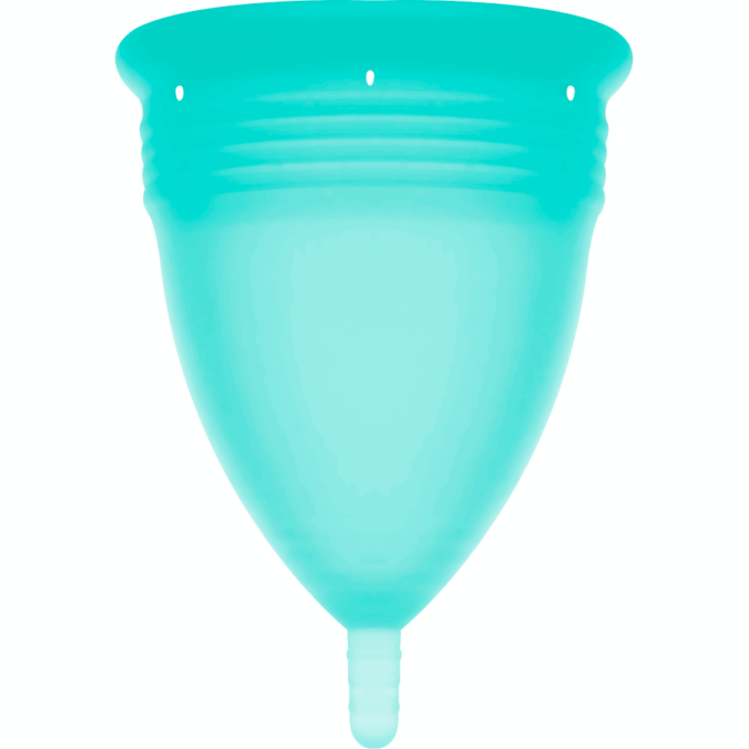 STERCUP - COPO MENSTRUAL DE SILICONE FDA AQUAMARINE - TAMANHO S