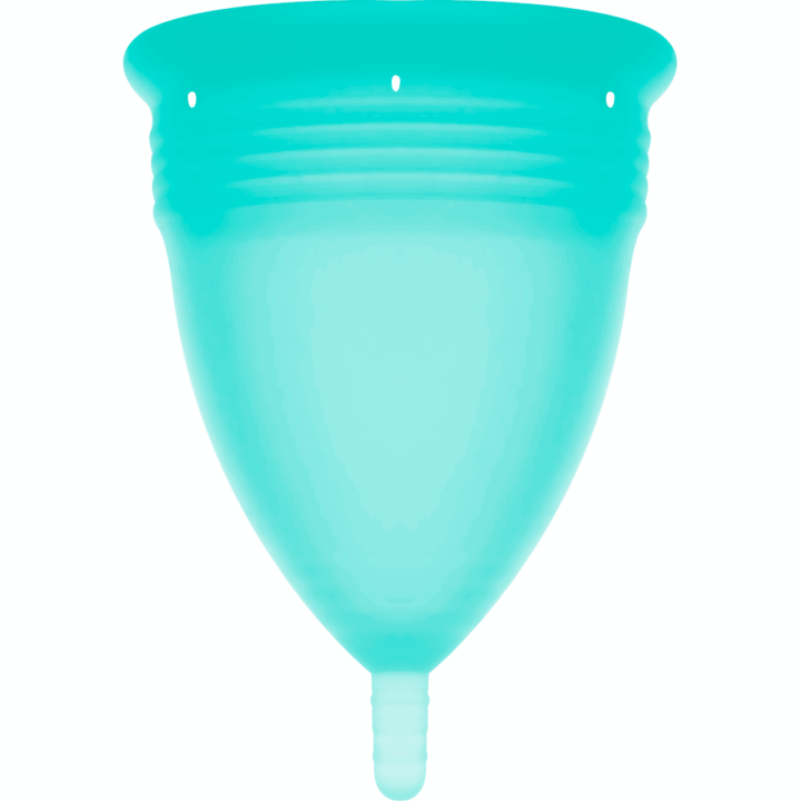 STERCUP - COPO MENSTRUAL DE SILICONE FDA AQUAMARINE - TAMANHO S