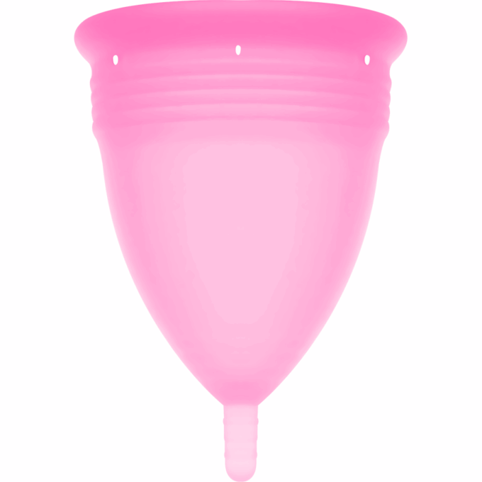 STERCUP - COPO MENSTRUAL DE SILICONE FDA ROSA - TAMANHO S