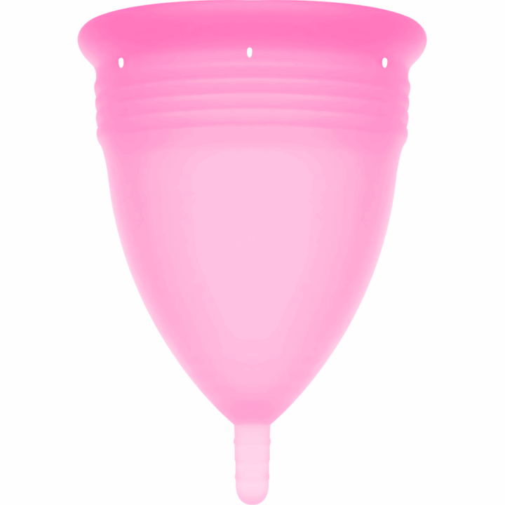 STERCUP - COPO MENSTRUAL DE SILICONE FDA ROSA - TAMANHO S