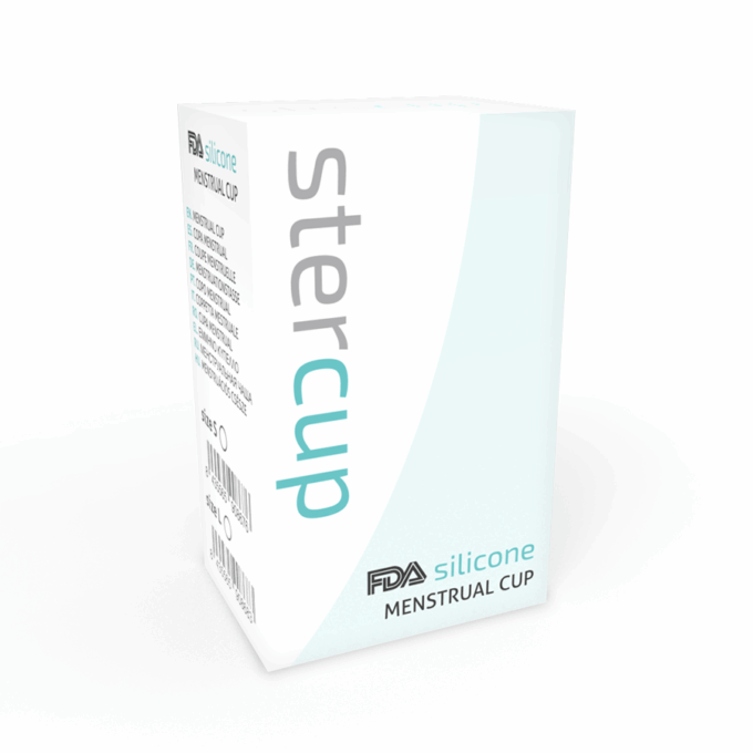 STERCUP - COPO MENSTRUAL DE SILICONE FDA ROSA - TAMANHO S