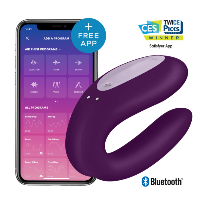 Satisfyer - Double Joy Con App Purple