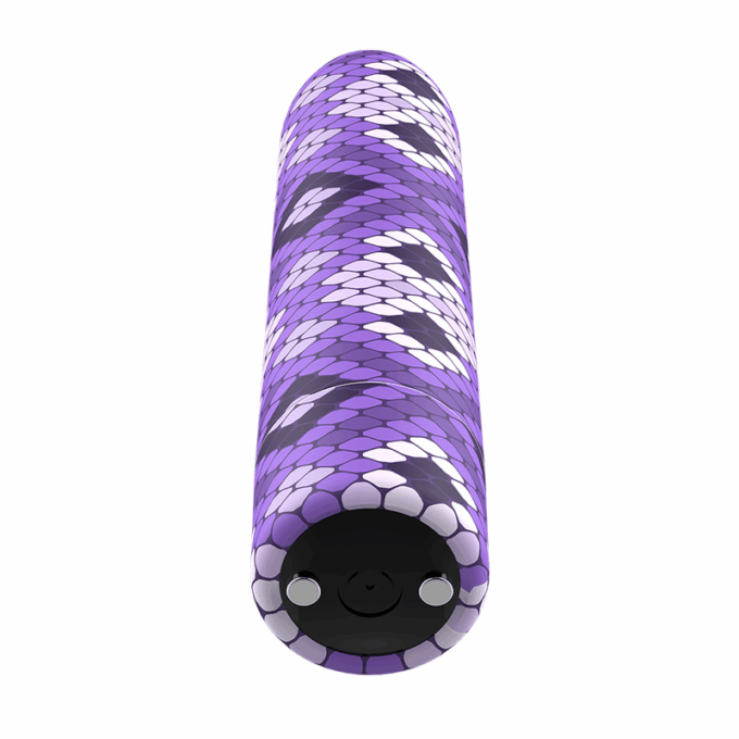 CUSTOM BULLETS - RECHARGEABLE SNAKE PURPLE MAGNETIC BULLET 10V