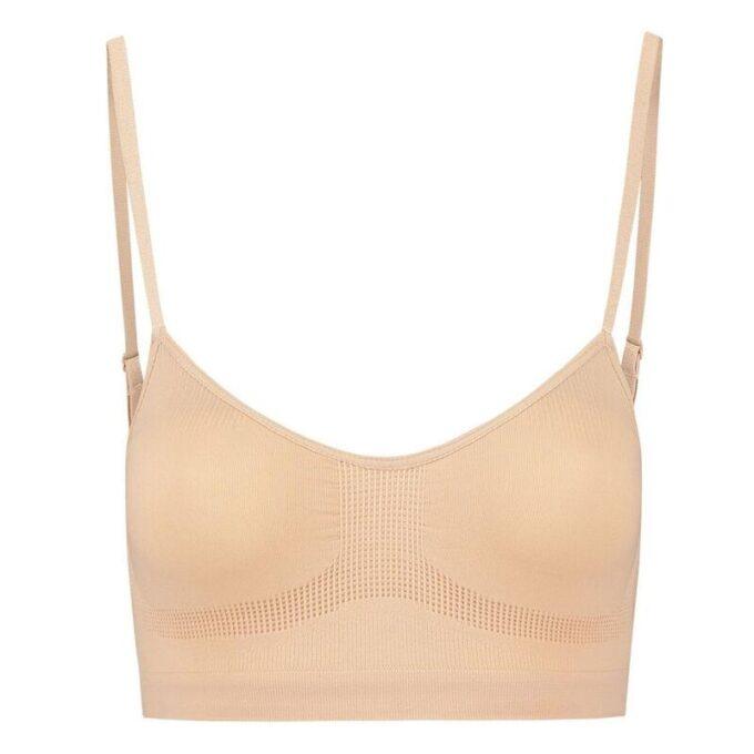 BYE-BRA - MEDIUM CONTROL SUTI SEM PONTOS BEIGE TAMANHO S