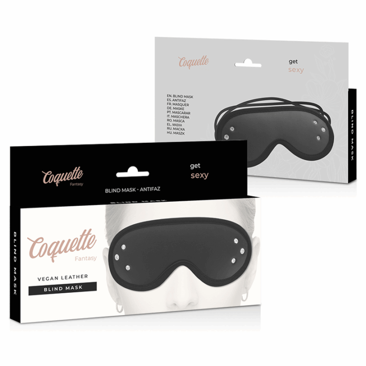 COQUETTE CHIC DESIRE - MSCARA DE COURO FANTASY VEGAN COM FORRO DE NEOPRENE