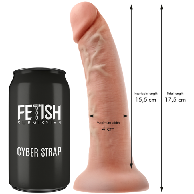 Fetish Submissive Cyber Strap - Harness With Dildo And Bullet Remote Control Watchme S Technology