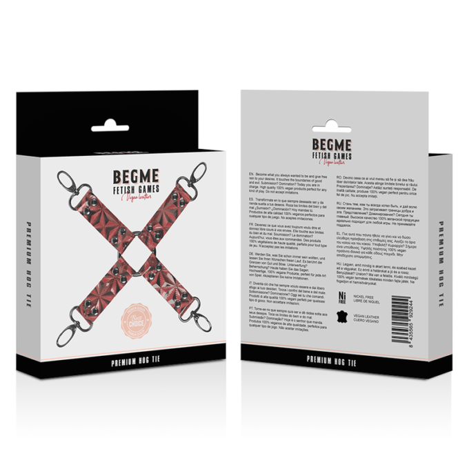 Begme - Red Edition Premium Vegan Leather Hog Tie