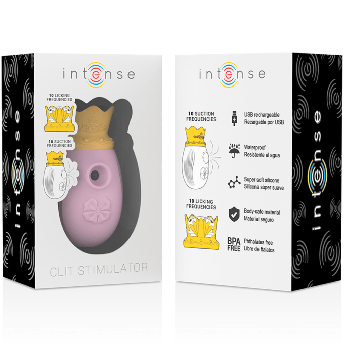 Intense - Clit Stimulator 10 Licking And Suction Frequencies - Pink