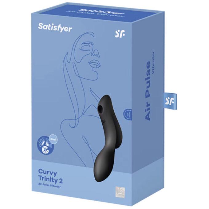 Satisfyer - Curvy Trinity 2 Air Pulse Vibrator Black