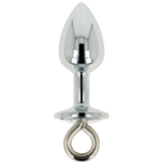 Ohmama Fetish Metal Butt Plug With Ring