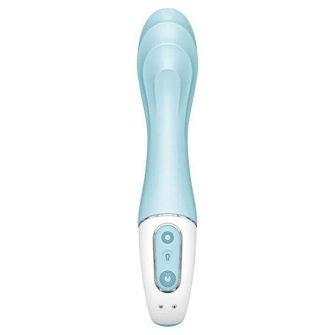 SATISFYER - AIR PUMP VIBRADOR 5+ APLICATIVO VIBRADOR INFLVEL G-SPOT AZUL