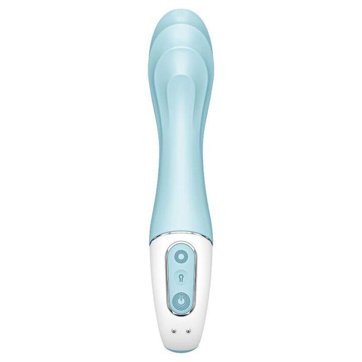 SATISFYER - AIR PUMP VIBRADOR 5+ APLICATIVO VIBRADOR INFLVEL G-SPOT AZUL