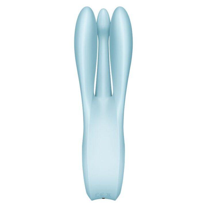 SATISFYER - VIBRADOR THREESOME 1 AZUL
