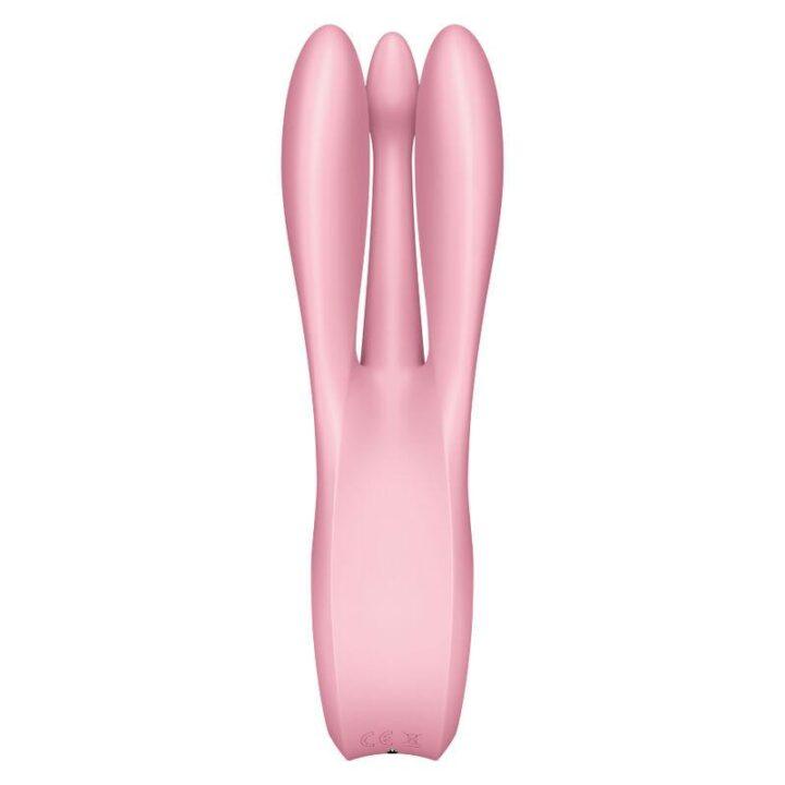 SATISFYER - VIBRADOR THREESOME 1 ROSA