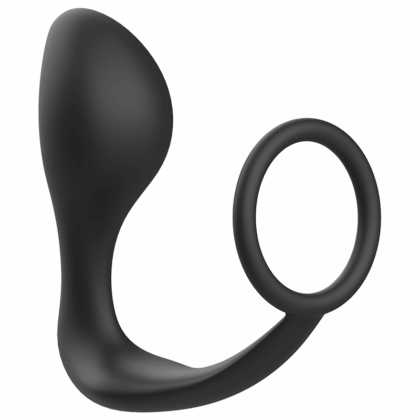 ADDICTED TOYS - PLUG ANAL - COM ANEL DE SILICONE PRETO 12 CM