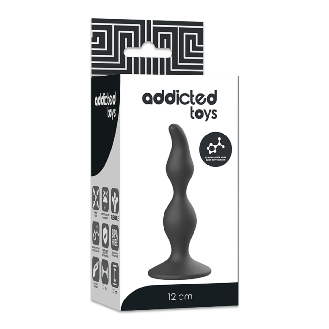 Addicted Toys - Anal Sexual Plug 12 Cm Black