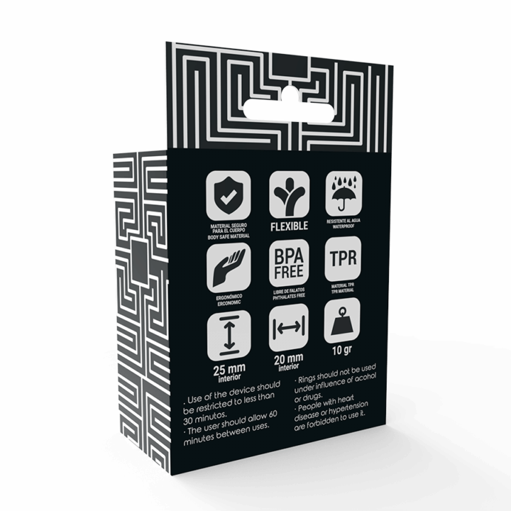 ADDICTED TOYS - CONJUNTO DE ANEL C - PRETO