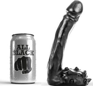 ALL BLACK - DILDO PRETO 19 CM