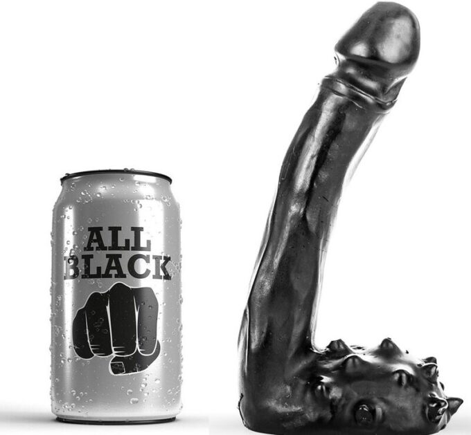 All Black - Dildo Realistic 19 Cm