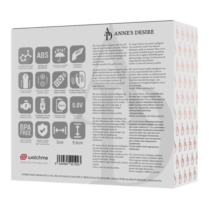 ANNE'S DESIRE - PANTY PLEASURE TECNOLOG A WATCHME PRETO