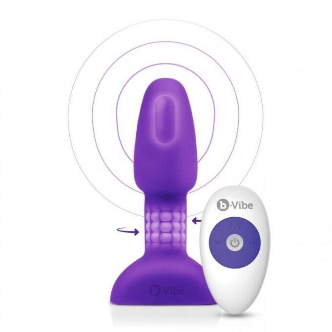 B-vibe - Rimming Remote Control Anal Plug Petite Lilac