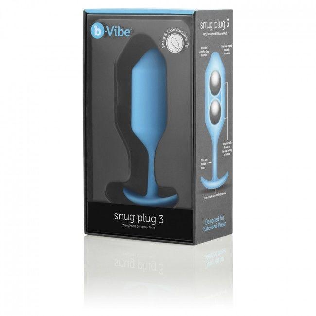 B-vibe - Snug Anal Plug 3 Sky Blue