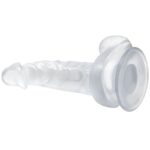 Baile - Realistic Dildo With Suction Cup And Testicles 16.7 Cm Transparent