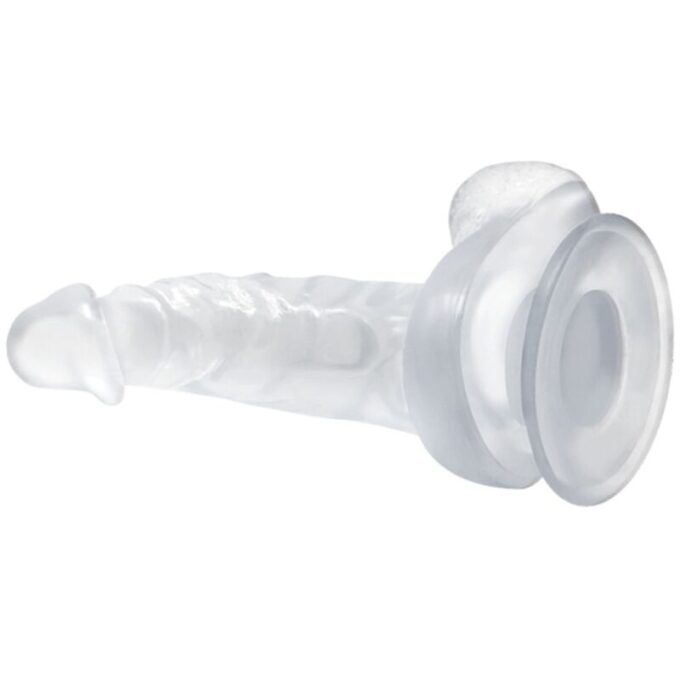 Baile - Realistic Dildo With Suction Cup And Testicles 16.7 Cm Transparent