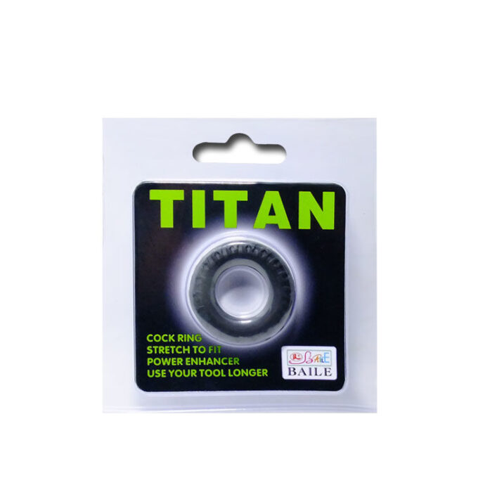 Baile - Titan Cockring Black Green 2 Cm