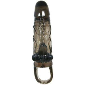 BAILE-FOR-HIM-BRAVE-MAN-PENIS-COVER-WITH-CLIT-AND-ANAL-STIMULATION-DOUBLE-BULLET-BLACK-16.5-CM-1