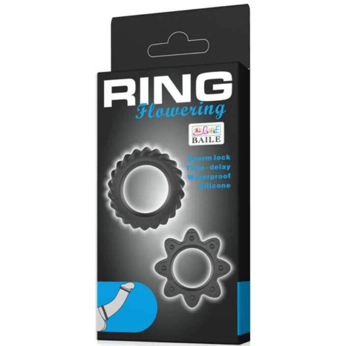 Baile - Kit 2 Ring Flowering Silicone Rings