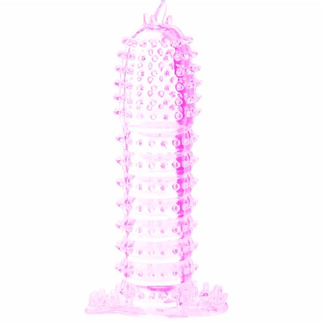 Baile - Penis Sheath With Pink Stimulating Points 14 Cm