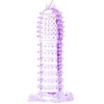 Baile - Penis Sheath With Stimulating Points Purple 14 Cm