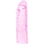 Baile - Pink Stimulating Silicone Penis Cover 13 Cm
