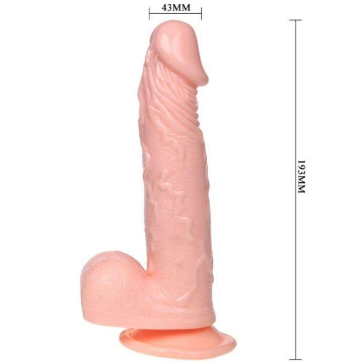 DANÇA - DILDO INFLÁVEL REALISTA COM VENTOSA 15 CM