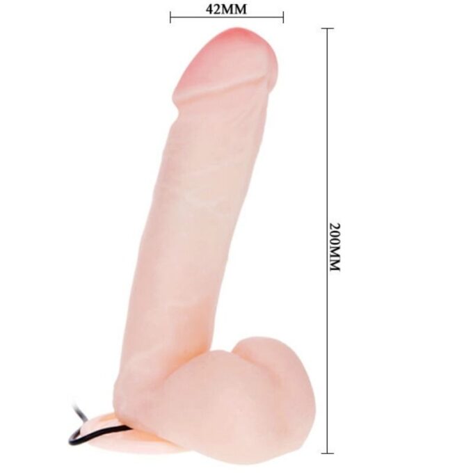 Baile - Realistic Dildo With Vibration And Rotation 20 Cm