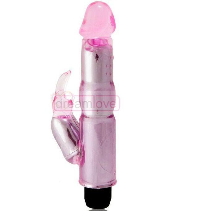 BAILE - VIBRADOR COM ESTIMULADOR ROSA AJUSTVEL