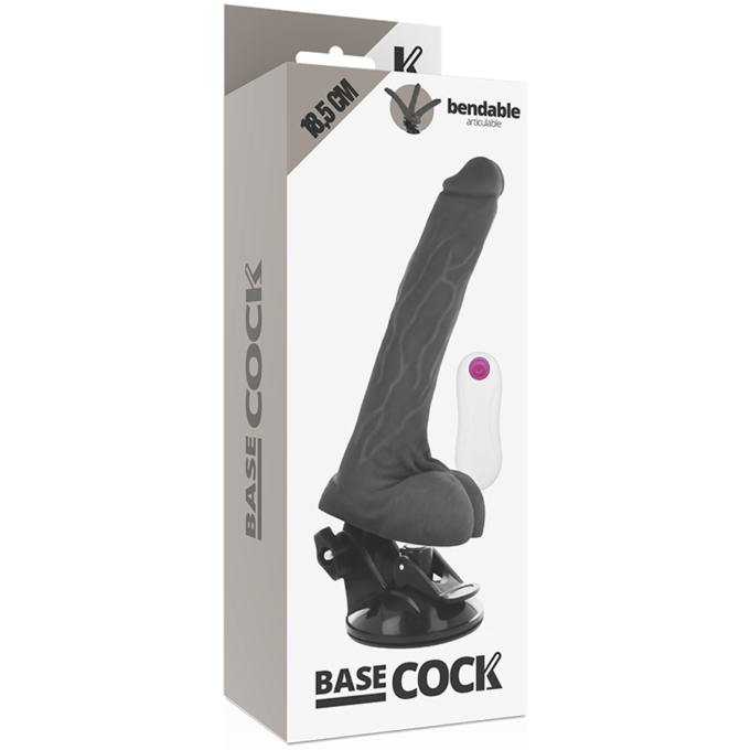 Basecock - Realistic Articulable Remote Control Black 18.5 Cm -o- 4 Cm