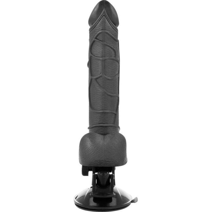 BASECOCK - CONTROLE REMOTO VIBRADOR REALÍSTICO BASECOCK PRETO 19,5 CM