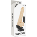 Basecock - Realistic Vibrator Remote Control Flesh 18.5 Cm -o- 4cm