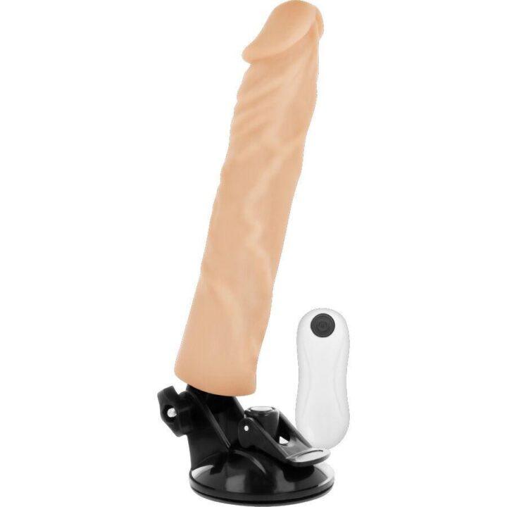BASECOCK - VIBRADOR REALÍSTICO CONTROLE REMOTO NATURAL 21 CM -O- 4 CM