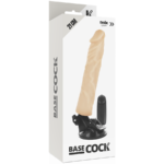 Basecock - Realistic Vibrator Remote Control Flesh 21 Cm -o- 4 Cm
