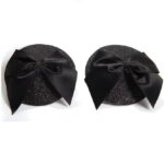 Bijoux - Burlesque Shiny Nipple Covers With Bow