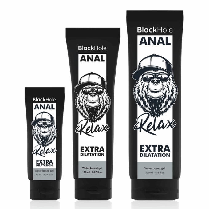 BLACK HOLE - GEL BASE DILATAÇÃO ANAL 150 ML