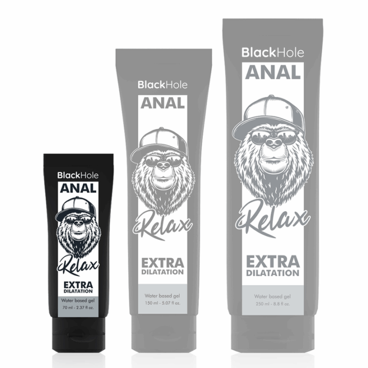 BLACK HOLE - GEL DILATADOR ANAL À BASE DE ÁGUA 70 ML