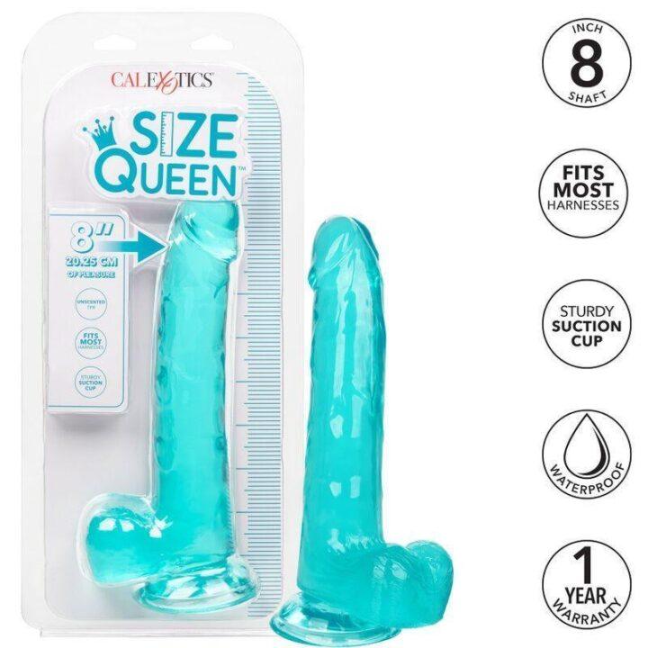 CALEXOTICS - DILDO QUEEN TAMANHO AZUL 20.3 CM