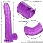 California Exotics - Size Queen Dildo Purple 25.5 Cm
