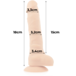 Cock Miller - Harness + Silicone Density Articulable Cocksil 18 Cm