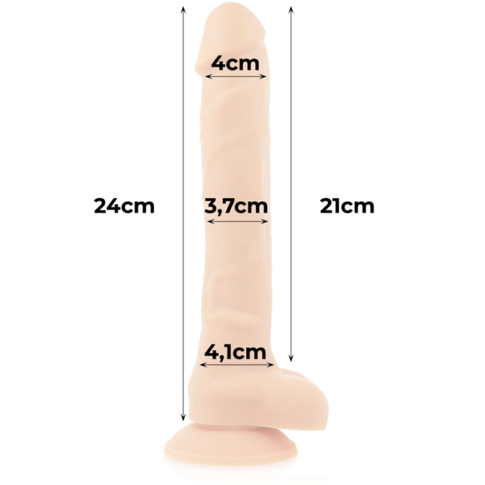 Cock Miller - Harness + Silicone Density Articulable Cocksil 24 Cm